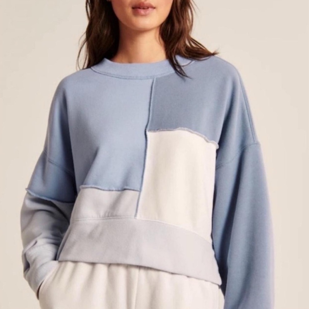 Abercrombie & Fitch Patchwork Crewneck